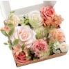 image:imageLings moment Fake Flowers Box Faux Artificial Sweet Peas Foam Roses Silk Carnations for Centerpieces Bouquet Wedding Floral Arrangements Bridal Shower Party Dusty Rose amp Sand Beige Deluxe ComboPkgarden Blush