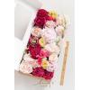 image:imageLings moment Fake Flowers Box Faux Artificial Sweet Peas Foam Roses Silk Carnations for Centerpieces Bouquet Wedding Floral Arrangements Bridal Shower Party Dusty Rose amp Sand Beige Deluxe ComboPkhot Pink  Blush