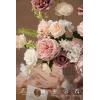 image:imageLings moment Fake Flowers Box Faux Artificial Sweet Peas Foam Roses Silk Carnations for Centerpieces Bouquet Wedding Floral Arrangements Bridal Shower Party Dusty Rose amp Sand Beige Deluxe ComboPkdusty Rose  Blush