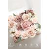 image:imageLings moment Fake Flowers Box Faux Artificial Sweet Peas Foam Roses Silk Carnations for Centerpieces Bouquet Wedding Floral Arrangements Bridal Shower Party Dusty Rose amp Sand Beige Deluxe ComboPkdusty Rose  Cream