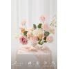 image:imageLings moment Fake Flowers Box Faux Artificial Sweet Peas Foam Roses Silk Carnations for Centerpieces Bouquet Wedding Floral Arrangements Bridal Shower Party Dusty Rose amp Sand Beige Deluxe ComboPkdusty Rose  Pink