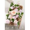 image:imageLings moment Fake Flowers Box Faux Artificial Sweet Peas Foam Roses Silk Carnations for Centerpieces Bouquet Wedding Floral Arrangements Bridal Shower Party Dusty Rose amp Sand Beige Deluxe ComboPkpowder Pink  Sand Beige
