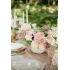 image:imageLings moment Fake Flowers Box Faux Artificial Sweet Peas Foam Roses Silk Carnations for Centerpieces Bouquet Wedding Floral Arrangements Bridal Shower Party Dusty Rose amp Sand Beige Deluxe ComboPkdusty Rose  Cream