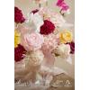 image:imageLings moment Fake Flowers Box Faux Artificial Sweet Peas Foam Roses Silk Carnations for Centerpieces Bouquet Wedding Floral Arrangements Bridal Shower Party Dusty Rose amp Sand Beige Deluxe ComboPkhot Pink  Blush