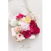image:imageLings moment Fake Flowers Box Faux Artificial Sweet Peas Foam Roses Silk Carnations for Centerpieces Bouquet Wedding Floral Arrangements Bridal Shower Party Dusty Rose amp Sand Beige Deluxe ComboPkhot Pink  Blush