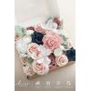 image:imageLings moment Fake Flowers Box Faux Artificial Sweet Peas Foam Roses Silk Carnations for Centerpieces Bouquet Wedding Floral Arrangements Bridal Shower Party Dusty Rose amp Sand Beige Deluxe ComboPkdusty Rose  Navy