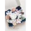 image:imageLings moment Fake Flowers Box Faux Artificial Sweet Peas Foam Roses Silk Carnations for Centerpieces Bouquet Wedding Floral Arrangements Bridal Shower Party Dusty Rose amp Sand Beige Deluxe ComboPkdusty Rose  Navy  White