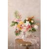 image:imageLings moment Fake Flowers Box Faux Artificial Sweet Peas Foam Roses Silk Carnations for Centerpieces Bouquet Wedding Floral Arrangements Bridal Shower Party Dusty Rose amp Sand Beige Deluxe ComboGrnsorbet Tropical