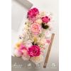 image:imageLings moment Fake Flowers Box Faux Artificial Sweet Peas Foam Roses Silk Carnations for Centerpieces Bouquet Wedding Floral Arrangements Bridal Shower Party Dusty Rose amp Sand Beige Deluxe ComboPkpowder Pink  Berry Pink  Cream