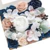 Pk-dusty Rose & Navy & White
