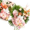 image:imageLings moment Fake Flowers Box Faux Artificial Sweet Peas Foam Roses Silk Carnations for Centerpieces Bouquet Wedding Floral Arrangements Bridal Shower Party Dusty Rose amp Sand Beige Deluxe ComboGrnsorbet Tropical