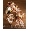image:imageLings moment Artificial Flowers Fake Silk Orchid Faux Foam Roses Combo for DIY Wedding Bouquets Centerpieces Arrangements Bridal Shower Party Home Decorations Tawny Beige amp Sand Beige 21pcsOramber  French Orange