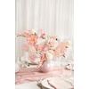 image:imageLings moment Artificial Flowers Fake Silk Orchid Faux Foam Roses Combo for DIY Wedding Bouquets Centerpieces Arrangements Bridal Shower Party Home Decorations Tawny Beige amp Sand Beige 21pcsPkblush  White