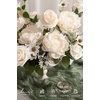 image:imageLings moment Artificial Flowers Fake Silk Orchid Faux Foam Roses Combo for DIY Wedding Bouquets Centerpieces Arrangements Bridal Shower Party Home Decorations Tawny Beige amp Sand Beige 21pcsWhtivory