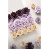 image:imageLings moment Artificial Flowers Fake Silk Orchid Faux Foam Roses Combo for DIY Wedding Bouquets Centerpieces Arrangements Bridal Shower Party Home Decorations Tawny Beige amp Sand Beige 21pcsPrplpurple  Pale Lavender