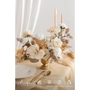 image:imageLings moment Artificial Flowers Fake Silk Orchid Faux Foam Roses Combo for DIY Wedding Bouquets Centerpieces Arrangements Bridal Shower Party Home Decorations Tawny Beige amp Sand Beige 21pcsBegtawny Beige  White