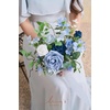 image:imageLings moment Artificial Flowers Fake Silk Orchid Faux Foam Roses Combo for DIY Wedding Bouquets Centerpieces Arrangements Bridal Shower Party Home Decorations Tawny Beige amp Sand Beige 21pcsBludusty Blue  Ivory