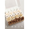 image:imageLings moment Artificial Flowers Fake Silk Orchid Faux Foam Roses Combo for DIY Wedding Bouquets Centerpieces Arrangements Bridal Shower Party Home Decorations Tawny Beige amp Sand Beige 21pcsBegtawny Beige  Earth Brown