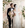 image:imageLings moment Artificial Flowers Fake Silk Orchid Faux Foam Roses Combo for DIY Wedding Bouquets Centerpieces Arrangements Bridal Shower Party Home Decorations Tawny Beige amp Sand Beige 21pcsPkpowder Pink