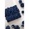 image:imageLings moment Artificial Flowers Fake Silk Orchid Faux Foam Roses Combo for DIY Wedding Bouquets Centerpieces Arrangements Bridal Shower Party Home Decorations Tawny Beige amp Sand Beige 21pcsBlunavy Blue