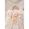 image:imageLings moment Artificial Flowers Fake Silk Orchid Faux Foam Roses Combo for DIY Wedding Bouquets Centerpieces Arrangements Bridal Shower Party Home Decorations Tawny Beige amp Sand Beige 21pcsPkblush  White