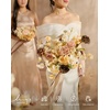 image:imageLings moment Artificial Flowers Fake Silk Orchid Faux Foam Roses Combo for DIY Wedding Bouquets Centerpieces Arrangements Bridal Shower Party Home Decorations Tawny Beige amp Sand Beige 21pcsBrnearth Brown  Sand Beige