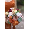 image:imageLings moment Artificial Flowers Fake Silk Orchid Faux Foam Roses Combo for DIY Wedding Bouquets Centerpieces Arrangements Bridal Shower Party Home Decorations Tawny Beige amp Sand Beige 21pcsOrorange  Dusty Rose