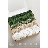 image:imageLings moment Artificial Flowers Fake Silk Orchid Faux Foam Roses Combo for DIY Wedding Bouquets Centerpieces Arrangements Bridal Shower Party Home Decorations Tawny Beige amp Sand Beige 21pcsGrnemerald Green  Tawny Beige