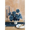 image:imageLings moment Artificial Flowers Fake Silk Orchid Faux Foam Roses Combo for DIY Wedding Bouquets Centerpieces Arrangements Bridal Shower Party Home Decorations Tawny Beige amp Sand Beige 21pcsBlunautical Navy