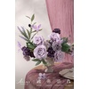 image:imageLings moment Artificial Flowers Fake Silk Orchid Faux Foam Roses Combo for DIY Wedding Bouquets Centerpieces Arrangements Bridal Shower Party Home Decorations Tawny Beige amp Sand Beige 21pcsPrpllavender  Purple