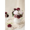 image:imageLings moment Artificial Flowers Fake Silk Orchid Faux Foam Roses Combo for DIY Wedding Bouquets Centerpieces Arrangements Bridal Shower Party Home Decorations Tawny Beige amp Sand Beige 21pcsPkmarsala  Dusty Rose