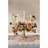 image:imageLings moment Artificial Flowers Fake Silk Orchid Faux Foam Roses Combo for DIY Wedding Bouquets Centerpieces Arrangements Bridal Shower Party Home Decorations Tawny Beige amp Sand Beige 21pcsBrnwalnut Brown  Sand Biege
