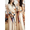 image:imageLings moment Artificial Flowers Fake Silk Orchid Faux Foam Roses Combo for DIY Wedding Bouquets Centerpieces Arrangements Bridal Shower Party Home Decorations Tawny Beige amp Sand Beige 21pcsBlunavy Blue  Burnt Orange