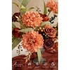 image:imageLings moment Artificial Flowers Fake Silk Orchid Faux Foam Roses Combo for DIY Wedding Bouquets Centerpieces Arrangements Bridal Shower Party Home Decorations Tawny Beige amp Sand Beige 21pcsOramber  Terracotta