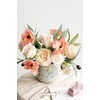 image:imageLings moment Artificial Flowers Fake Silk Orchid Faux Foam Roses Combo for DIY Wedding Bouquets Centerpieces Arrangements Bridal Shower Party Home Decorations Tawny Beige amp Sand Beige 21pcsPkcoral  Cream