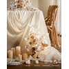 image:imageLings moment Artificial Flowers Fake Silk Orchid Faux Foam Roses Combo for DIY Wedding Bouquets Centerpieces Arrangements Bridal Shower Party Home Decorations Tawny Beige amp Sand Beige 21pcsBegtawny Beige  White