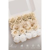 image:imageLings moment Artificial Flowers Fake Silk Orchid Faux Foam Roses Combo for DIY Wedding Bouquets Centerpieces Arrangements Bridal Shower Party Home Decorations Tawny Beige amp Sand Beige 21pcsBegtawny Beige  White