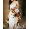 image:imageLings moment Artificial Flowers Fake Silk Orchid Faux Foam Roses Combo for DIY Wedding Bouquets Centerpieces Arrangements Bridal Shower Party Home Decorations Tawny Beige amp Sand Beige 21pcsOramber  Terracotta