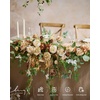 image:imageLings moment Artificial Flowers Fake Silk Orchid Faux Foam Roses Combo for DIY Wedding Bouquets Centerpieces Arrangements Bridal Shower Party Home Decorations Tawny Beige amp Sand Beige 21pcsBrnearth Brown  Tawny Beige