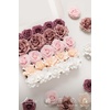image:imageLings moment Artificial Flowers Fake Silk Orchid Faux Foam Roses Combo for DIY Wedding Bouquets Centerpieces Arrangements Bridal Shower Party Home Decorations Tawny Beige amp Sand Beige 21pcsPkmauve  Blush