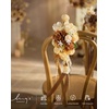 image:imageLings moment Artificial Flowers Fake Silk Orchid Faux Foam Roses Combo for DIY Wedding Bouquets Centerpieces Arrangements Bridal Shower Party Home Decorations Tawny Beige amp Sand Beige 21pcsBrnearth Brown  Sand Beige