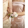 image:imageLings moment Artificial Flowers Fake Silk Orchid Faux Foam Roses Combo for DIY Wedding Bouquets Centerpieces Arrangements Bridal Shower Party Home Decorations Tawny Beige amp Sand Beige 21pcsPkpowder Pink
