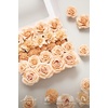 image:imageLings moment Artificial Flowers Fake Silk Orchid Faux Foam Roses Combo for DIY Wedding Bouquets Centerpieces Arrangements Bridal Shower Party Home Decorations Tawny Beige amp Sand Beige 21pcsOrapricot