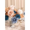 image:imageLings moment Artificial Flowers Fake Silk Orchid Faux Foam Roses Combo for DIY Wedding Bouquets Centerpieces Arrangements Bridal Shower Party Home Decorations Tawny Beige amp Sand Beige 21pcsBlunavy Blue  Burnt Orange