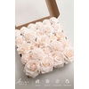 image:imageLings moment Artificial Flowers Fake Silk Orchid Faux Foam Roses Combo for DIY Wedding Bouquets Centerpieces Arrangements Bridal Shower Party Home Decorations Tawny Beige amp Sand Beige 21pcsPkpowder Pink