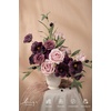 image:imageLings moment Artificial Flowers Fake Silk Orchid Faux Foam Roses Combo for DIY Wedding Bouquets Centerpieces Arrangements Bridal Shower Party Home Decorations Tawny Beige amp Sand Beige 21pcsPrplplum  Plum Lily