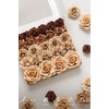 image:imageLings moment Artificial Flowers Fake Silk Orchid Faux Foam Roses Combo for DIY Wedding Bouquets Centerpieces Arrangements Bridal Shower Party Home Decorations Tawny Beige amp Sand Beige 21pcsBrnwalnut Brown  Sand Biege