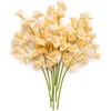 image:imageLings Moment Artificial Sweet Pea Flowers 8pcs Butter Yellow Fake Sweetpea with Stems Bulk Faux Silk Sweet Peas Wedding Filler Flower for Outdoors Centerpieces Bouquet Floral Arrangments DecorationYlwbutter Yellow