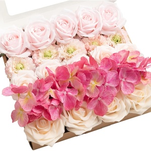 image:imageLings moment Artificial Flowers Fake Silk Orchid Faux Foam Roses Combo for DIY Wedding Bouquets Centerpieces Arrangements Bridal Shower Party Home Decorations Tawny Beige amp Sand Beige 21pcsPkpowder Pink  Berry Pink  Cream