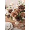 image:imageLings moment Artificial Flowers Fake Silk Roses Faux Foam Rose Combo for DIY Wedding Bouquets Centerpieces Arrangements Bridal Shower Party Home Decorations Pale Lavender amp Sage PurpleBrn Brown  Cream